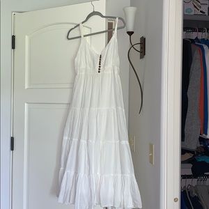 White Flowy Beachy Cami Dress
